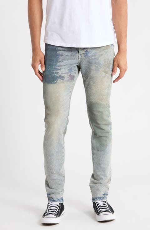 Fossil Print Skinny Jeans