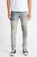 PURPLE BRAND Fossil Print Skinny Jeans