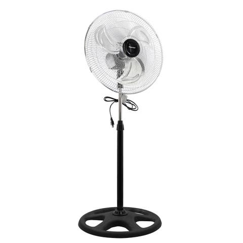 18 Inch 2-in-1 Chrome Hi-Speed Industrial Fan
