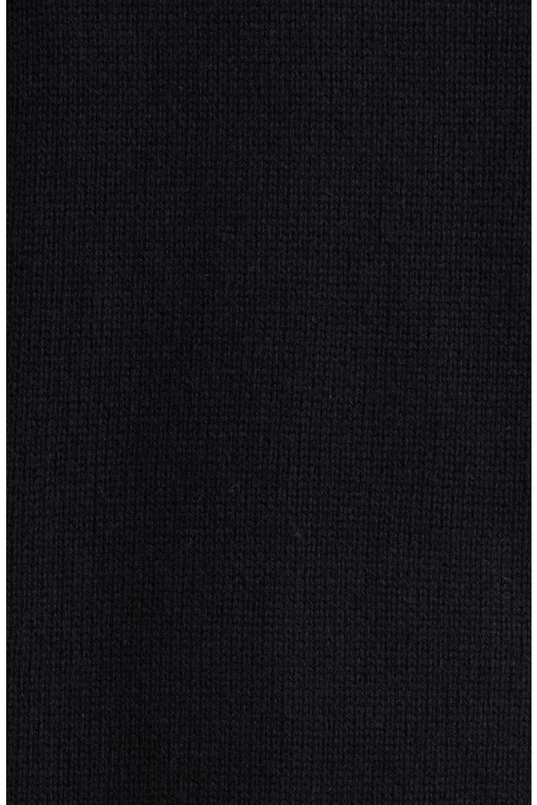 Cotton and Cashmere Crewneck Sweater, Alternate, color, BLACK