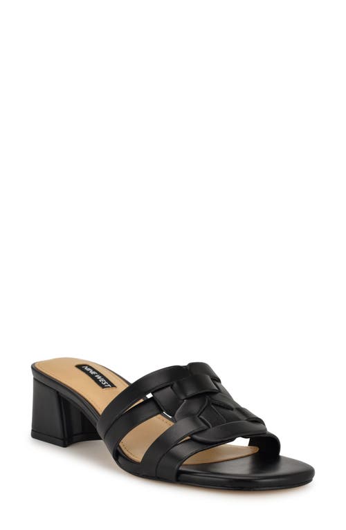 Shop Nine West Gennie Slide Sandal In Black