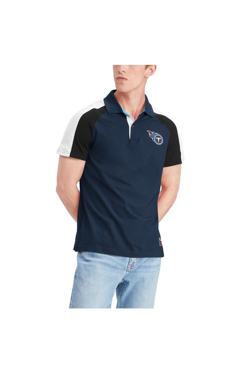 Tommy Hilfiger Men's Tommy Hilfiger Navy/White Tennessee Titans Holden Raglan Polo, Alternate, color, Navy