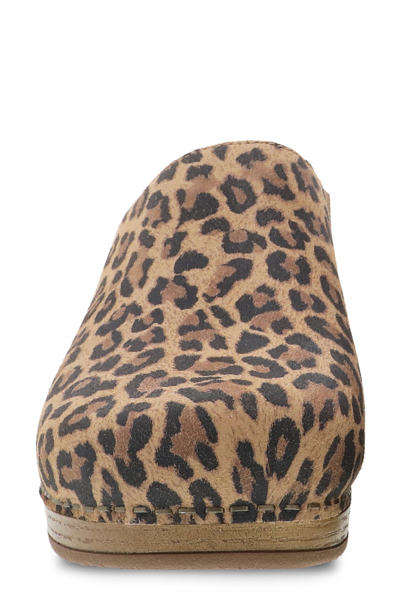 Brenda Clog, Alternate, color, LEOPARD SUEDE