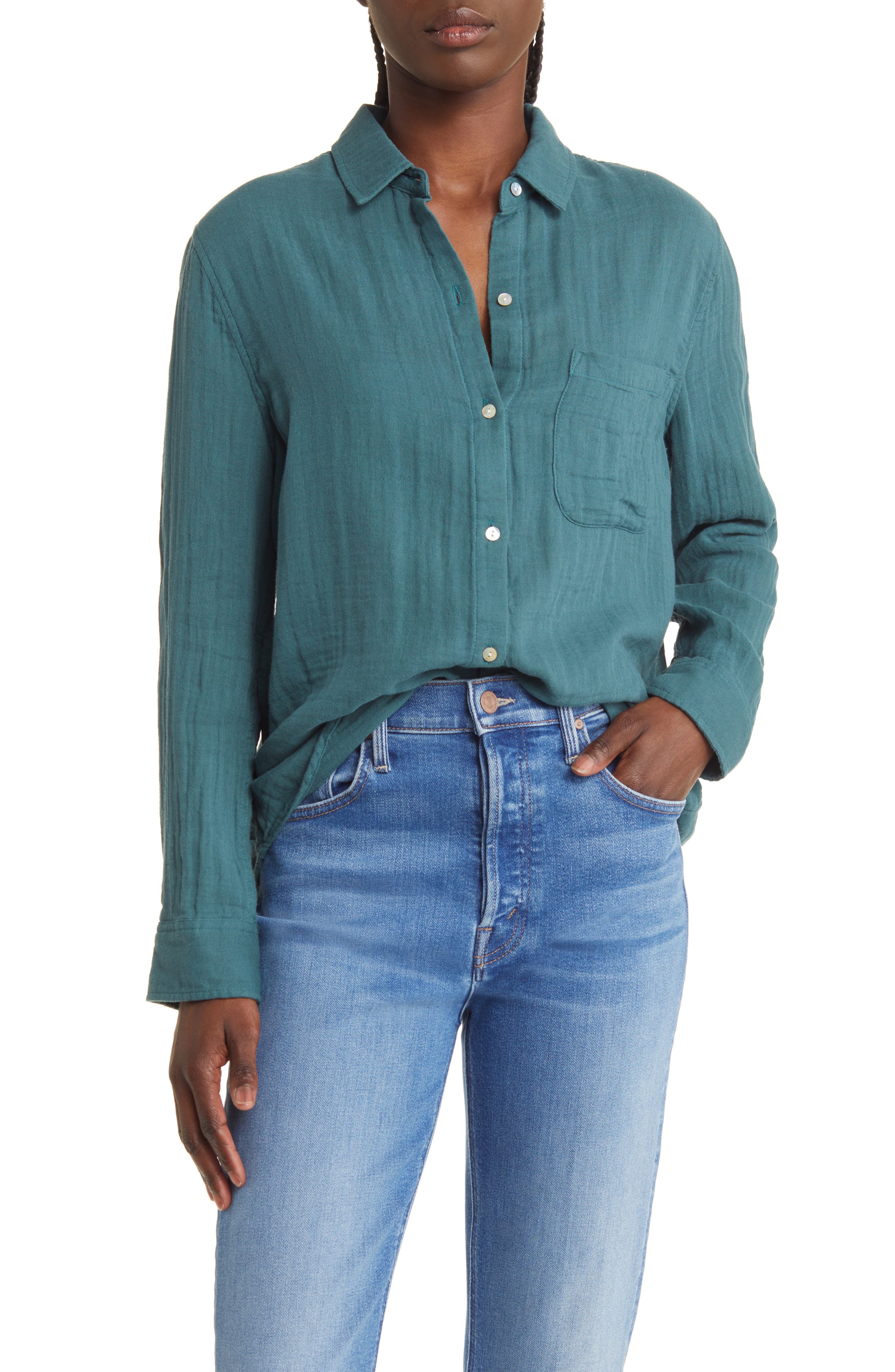 Ellis Organic Cotton Button-Up Shirt