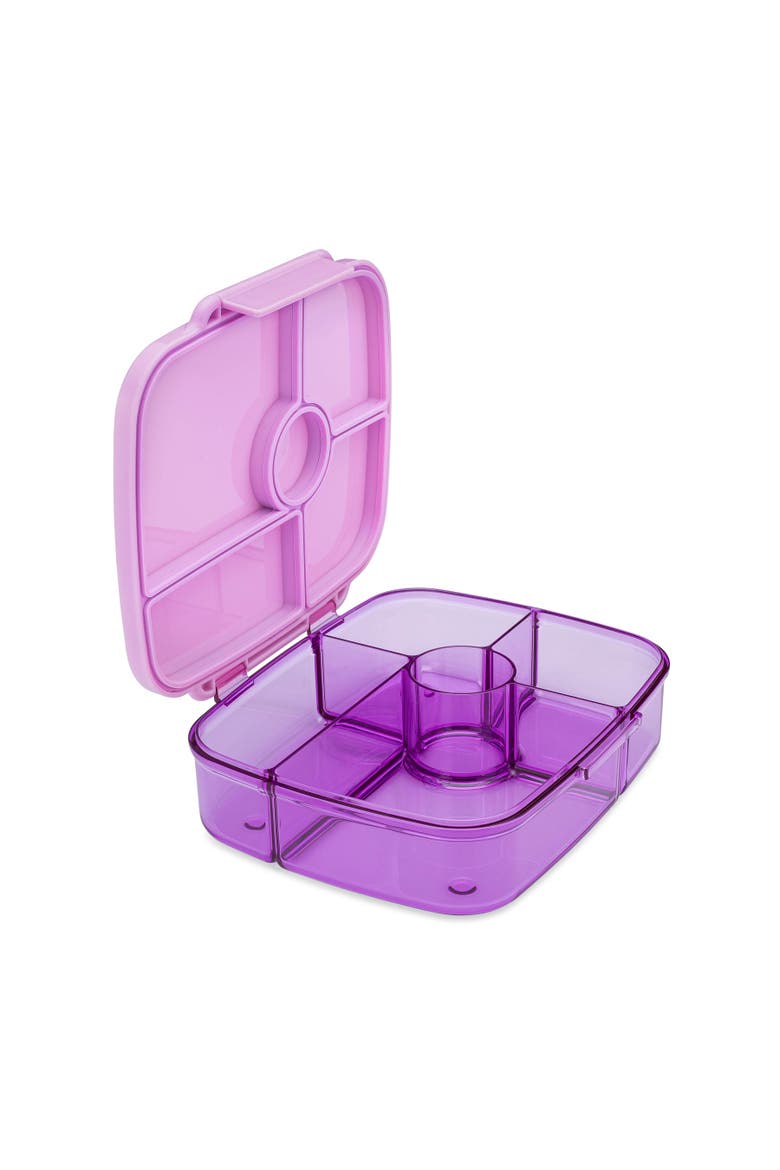 Go Leakproof Bento Lunch Box 5-Compartment Deep Tray, Main, color, Kyoto Purple