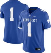 Nike Men's Nike #1 Royal Kentucky Wildcats Game Jersey