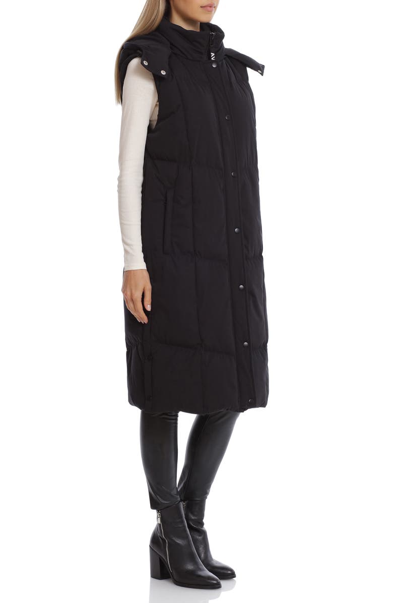 Avec Les Filles Thermalpuff<sup>™</sup> Longline Hooded Puffer Vest, Alternate, color,