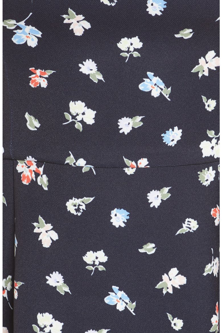 Camass Floral Print Minidress, Alternate, color, UTILITY BLUE MULTI