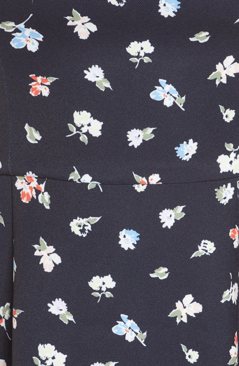 French Connection Camass Floral Print Minidress, Alternate, color, 