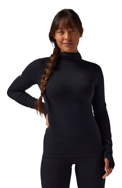 Cedars Rws Merino Lt-Wt Baselayer Balaclava Top - Women's