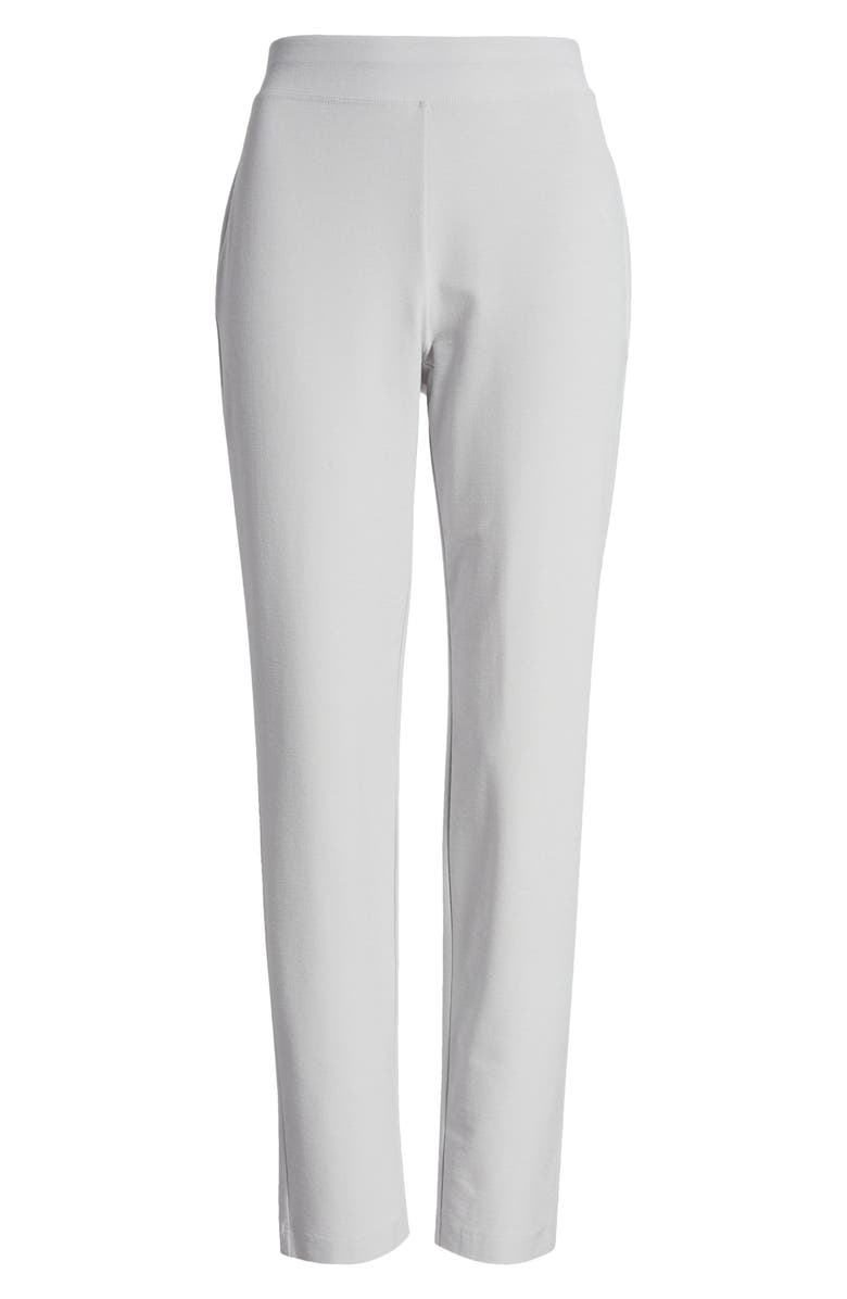 Eileen Fisher Slim Ankle Stretch Crepe Pants, Alternate, color, Nimbus