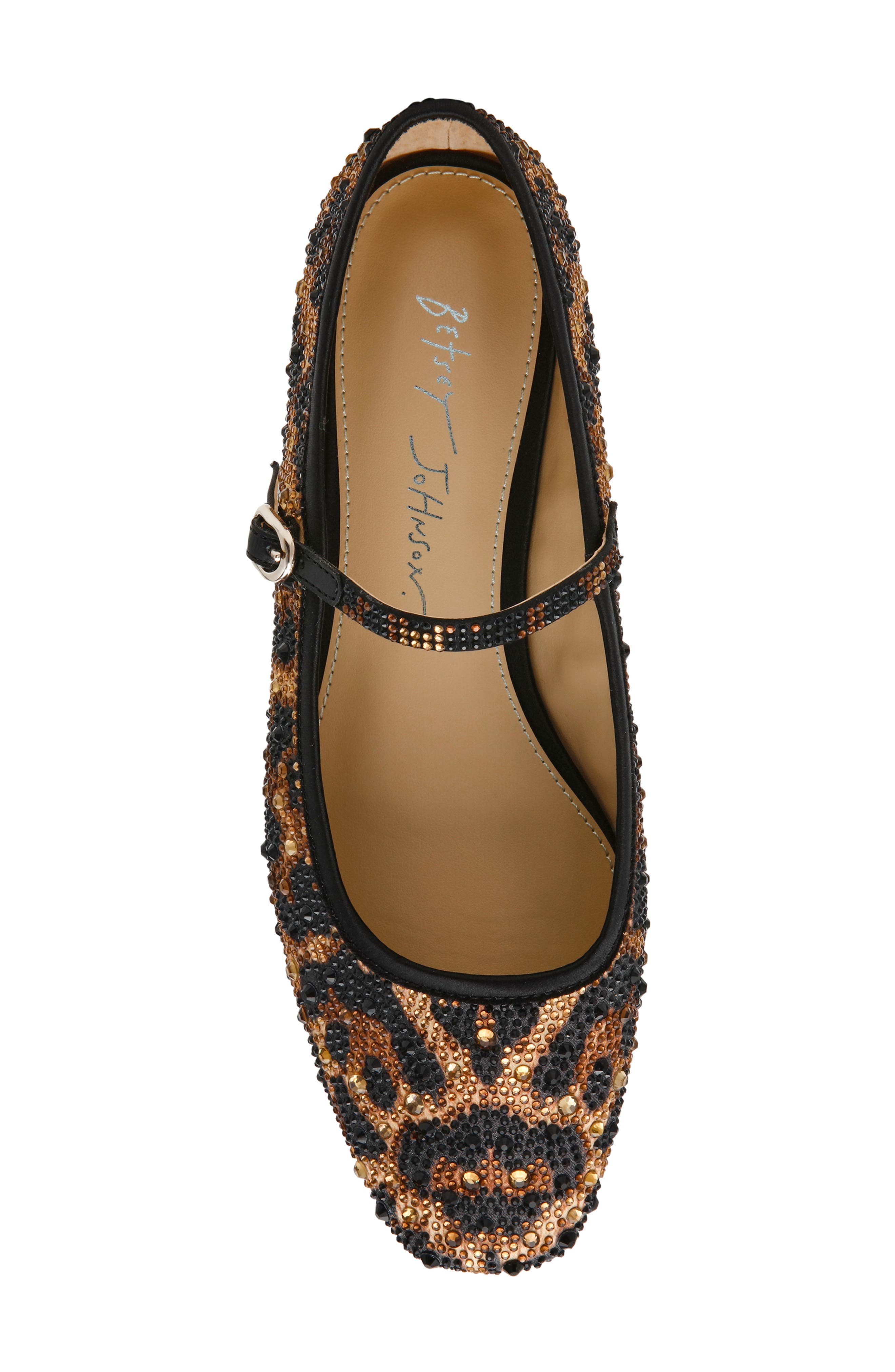 Betsey Johnson Loral Mary Jane Flat, Alternate, color, Leopard