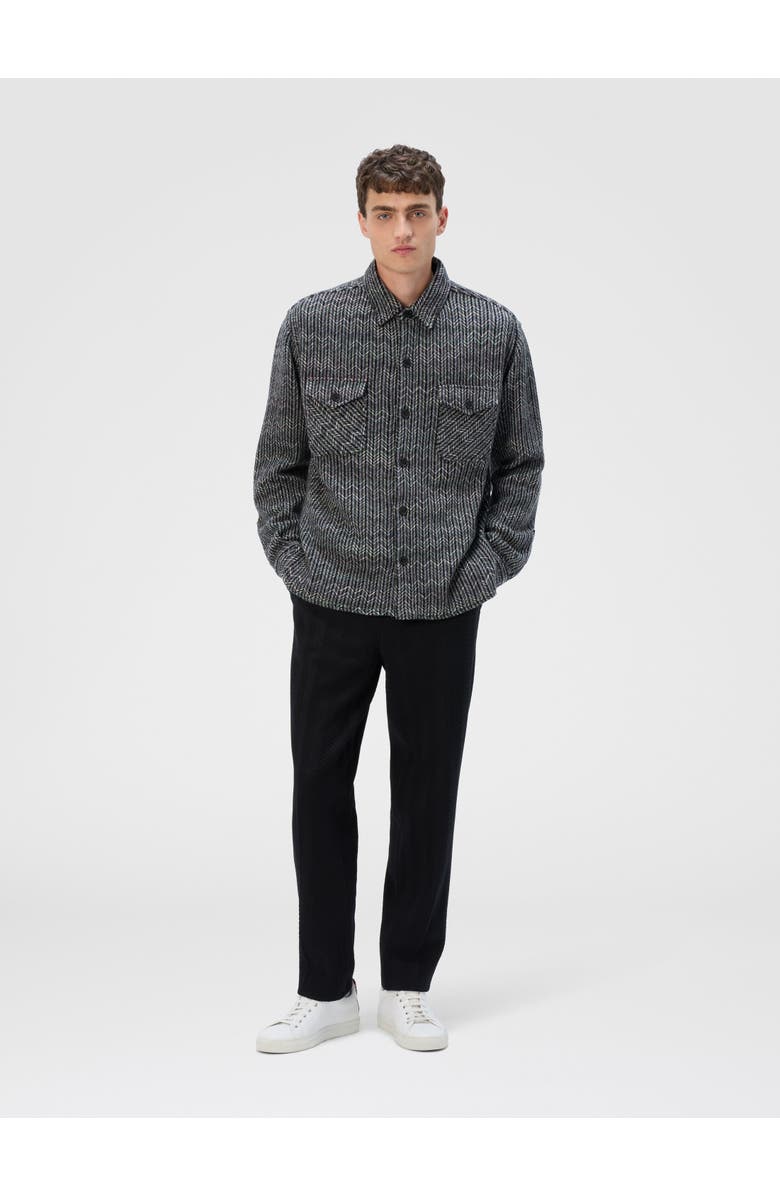 Missoni Overshirt In Wool-cotton Blend With Zigzag Pattern, Alternate, color, Multicoloured