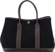 Pre-Owned Hermes Garden Party Tote Toile and Leather 30