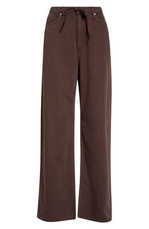 Featherweight Phoebe Drawstring Wide Leg Jeans
