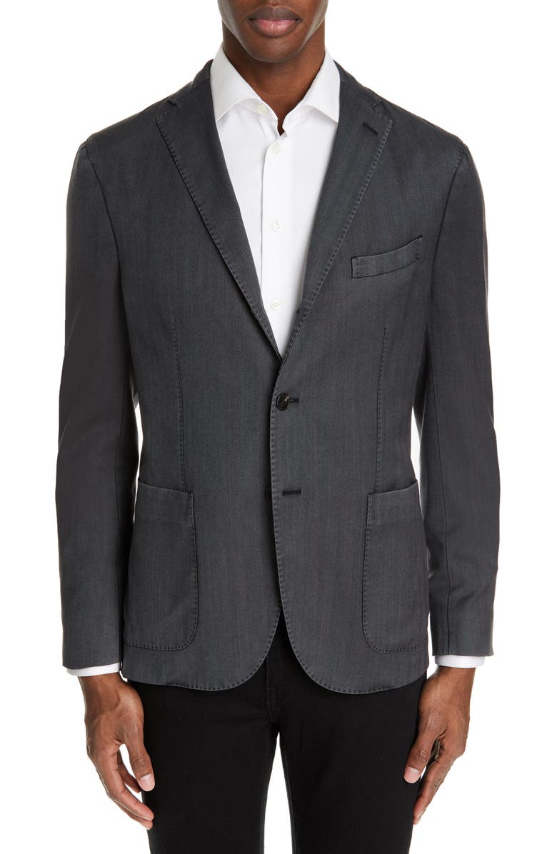 Boglioli Travel K Slim Fit Wool Blazer, Main, color,