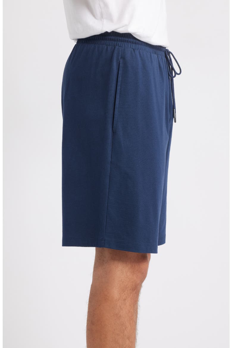 Cotton & Tencel® Modal Lounge Shorts, Alternate, color, NAVY STILL