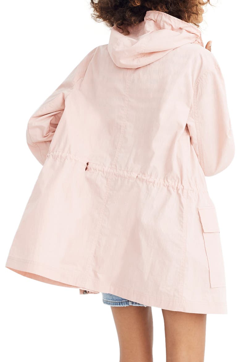 Water Resistant Raincoat, Alternate, color, PINK OYSTER