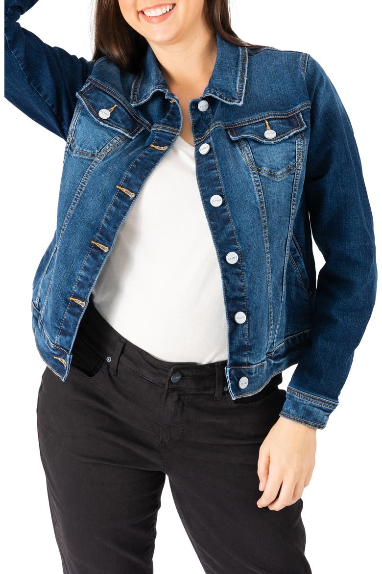 Denim Trucker Jacket, Main, color, SKYLAR