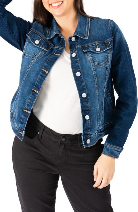 Denim Trucker Jacket (Skylar) (Plus Size)