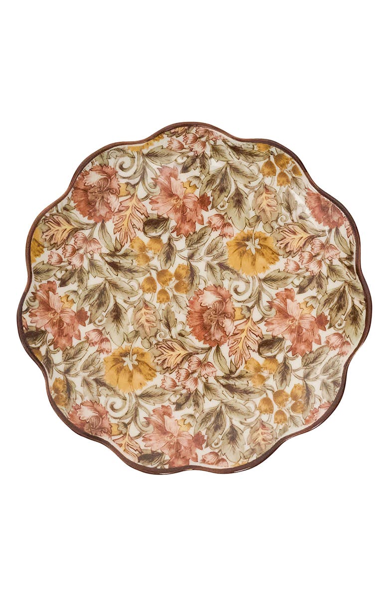 Juliska Willa Set of 4 Cocktail Plates, Alternate, color, Amber