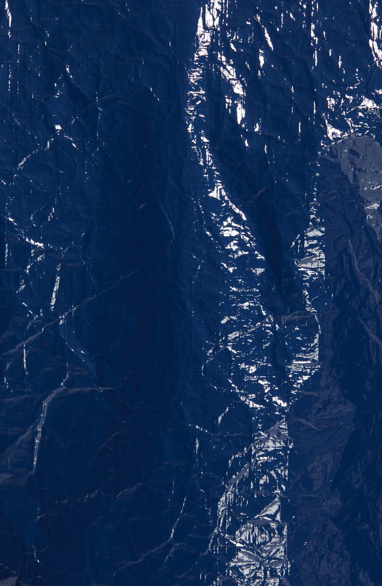 Sies Marjan Annabelle Crinkled Faux Patent Leather Crop Moto Jacket, Alternate, color, 