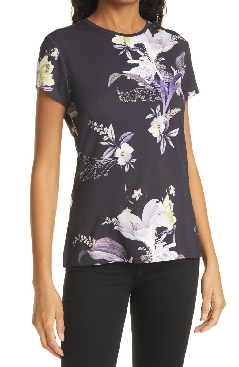 Ted Baker London Decadence Print T-Shirt, Main, color,