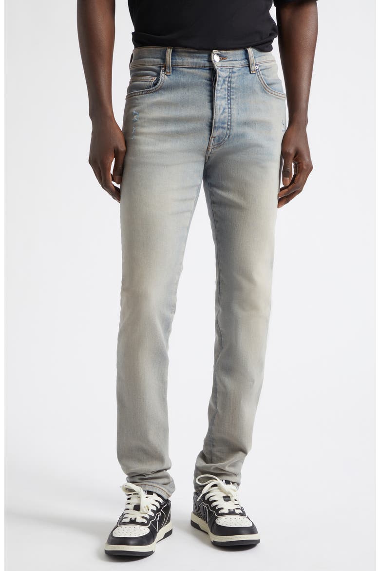 Straight Leg Stack Jeans, Main, color, ANTIQUE INDIGO