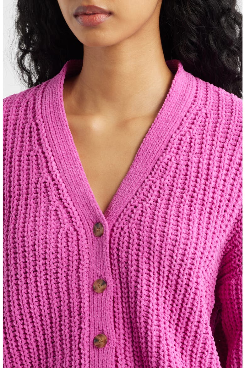 Neon Isles Cardigan, Alternate, color, LIGHT PINK
