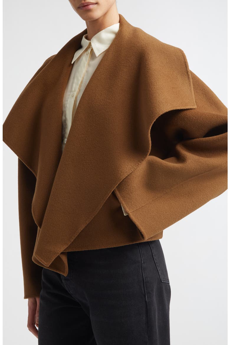 Signature Double Face Wool Jacket, Alternate, color, TOBACCO