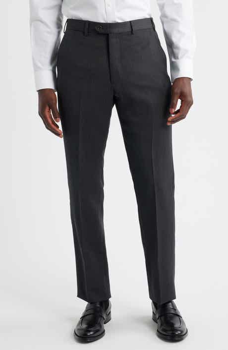 Emporio Armani Flat Front Wool Dress Pants