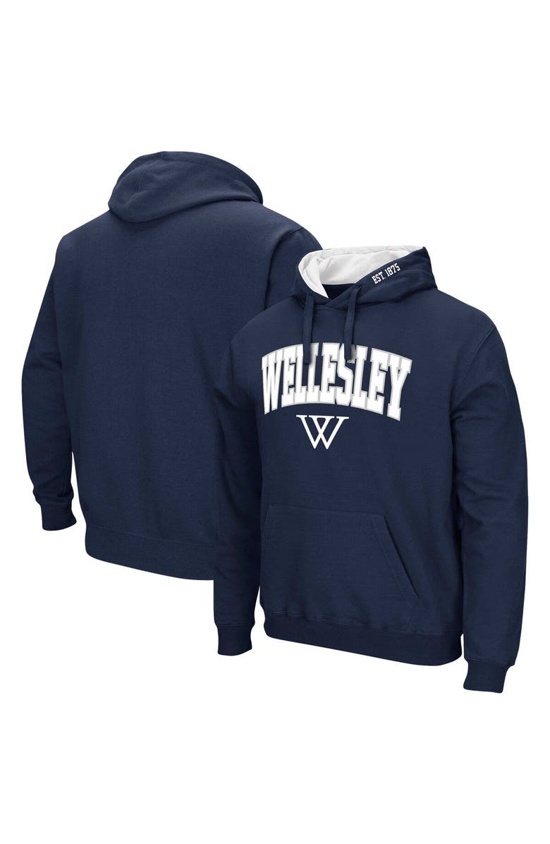 COLOSSEUM Men's Colosseum Navy Wellesley Blue Isle Pullover Hoodie, Main, color, Navy