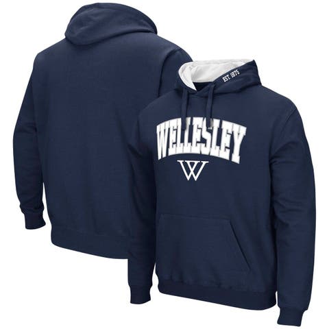 Men's Colosseum Navy Wellesley Blue Isle Pullover Hoodie