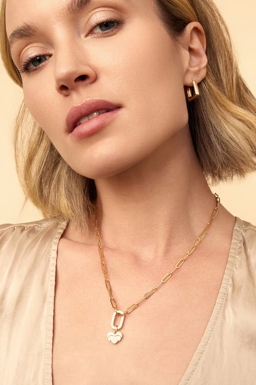 Oradina 14k Gold Venice Link Split Necklace In Yellow Gold
