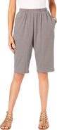 Roaman's Plus Size Soft Knit Pull On Bermuda Short