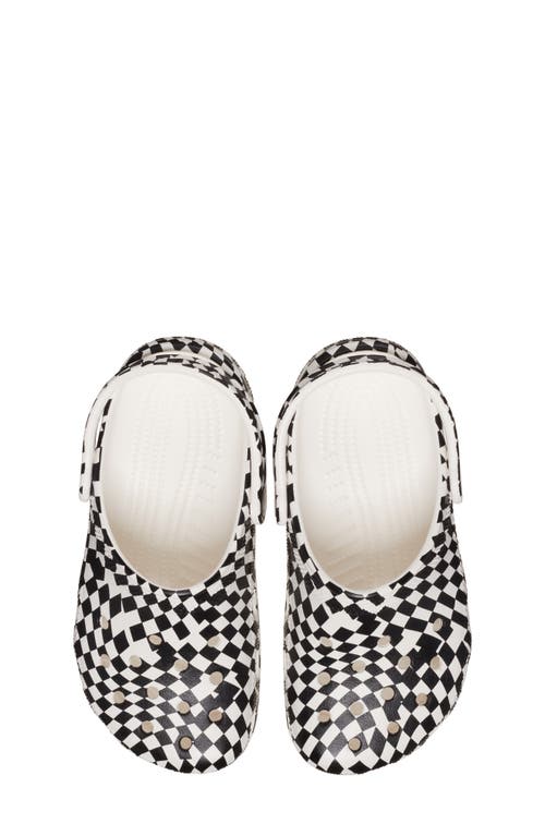 Crocs Kids' Classic Warped Checker Clog
