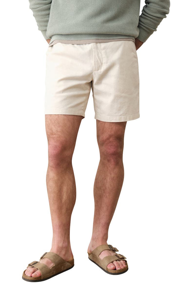 Marine Layer Saturday Hemp Chino Shorts, Main, color, Natural