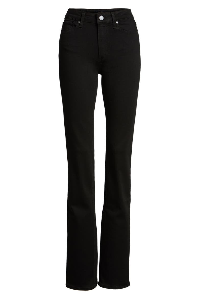 Transcend - Hoxton High Waist Straight Leg Jeans, Alternate, color, BLACK SHADOW
