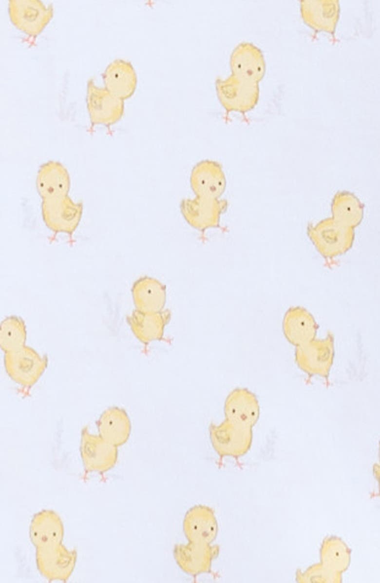 Kissy Kissy Chick Pima Cotton Zip Footie, Alternate, color, 