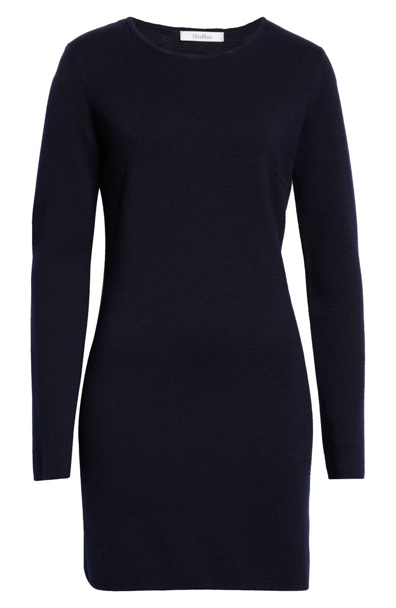 Max Mara Eridani Long Sleeve Wool Sweater Dress, Alternate, color,