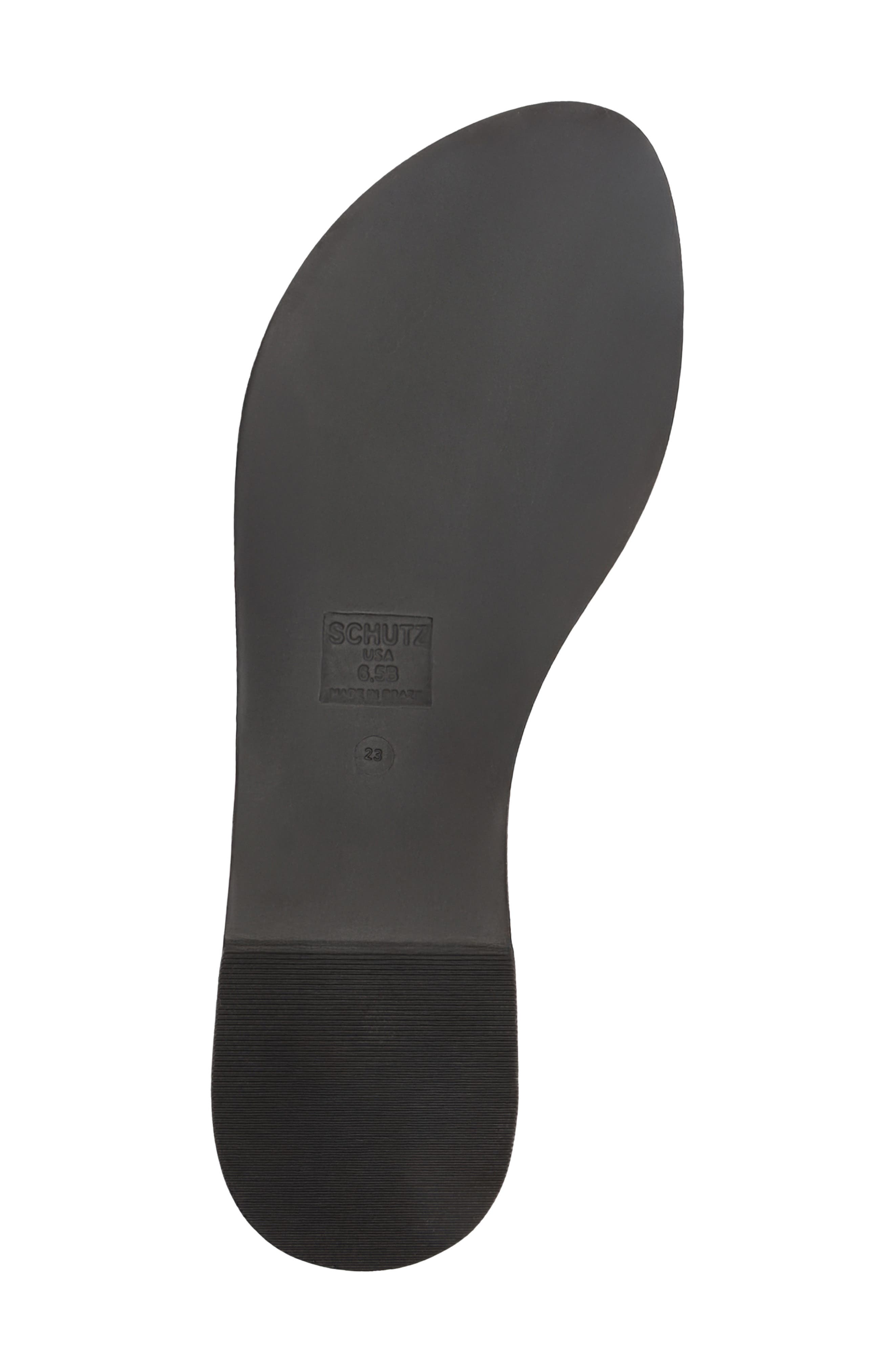 Schutz Nia Ankle Strap Sandal, Alternate, color, Black