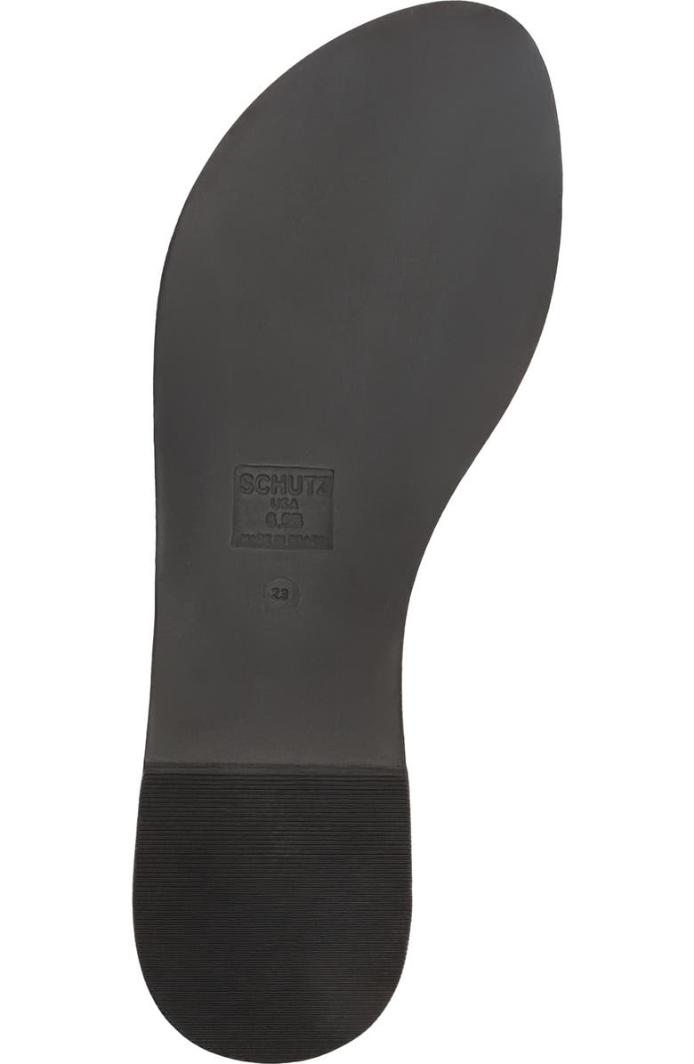 Schutz Nia Ankle Strap Sandal, Alternate, color, Black