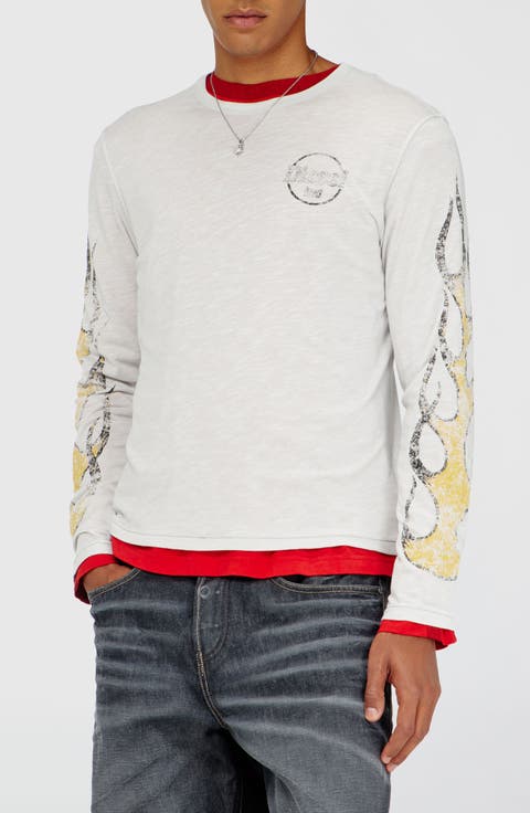 Graphic Slub Long Sleeve T-Shirt