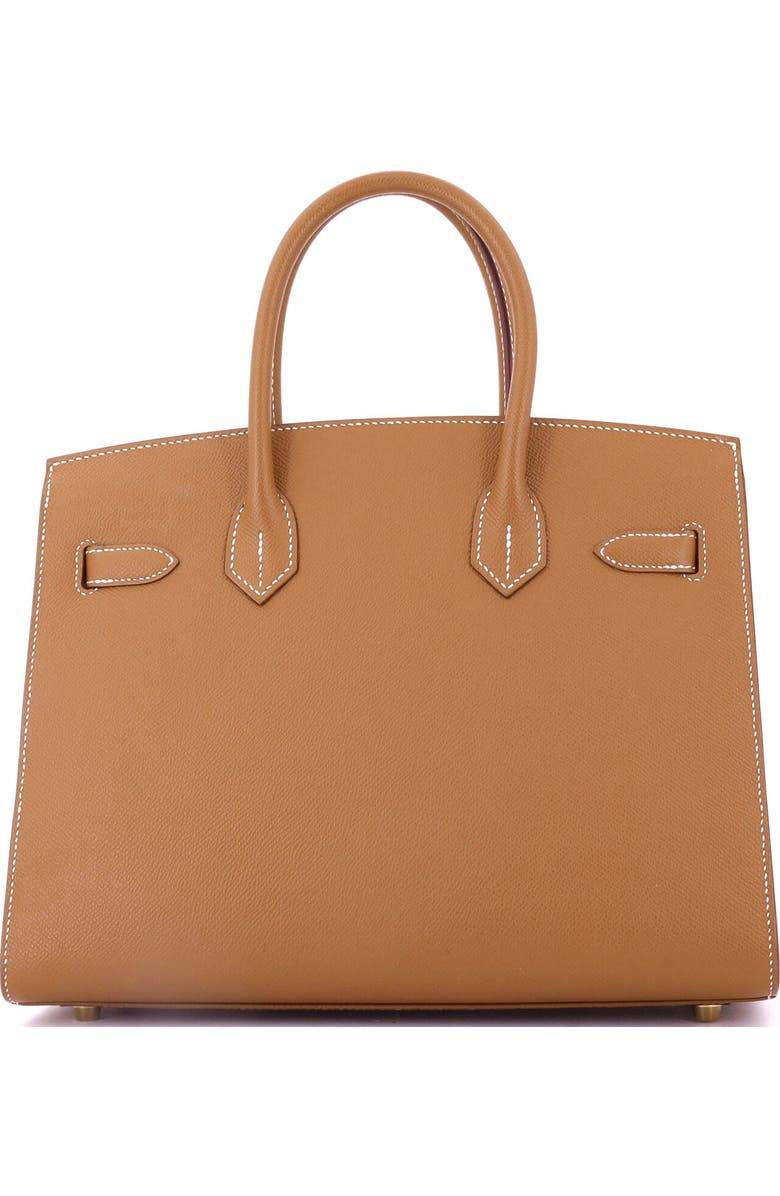 Pre-Owned Hermes Birkin Sellier Bag Brown Epsom with Gold Hardware 30, Alternate, color, Gold