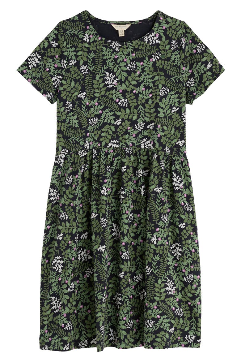 Carleon Cove Organic Cotton T-Shirt Dress, Alternate, color, PRESSED HERBS INKWELL