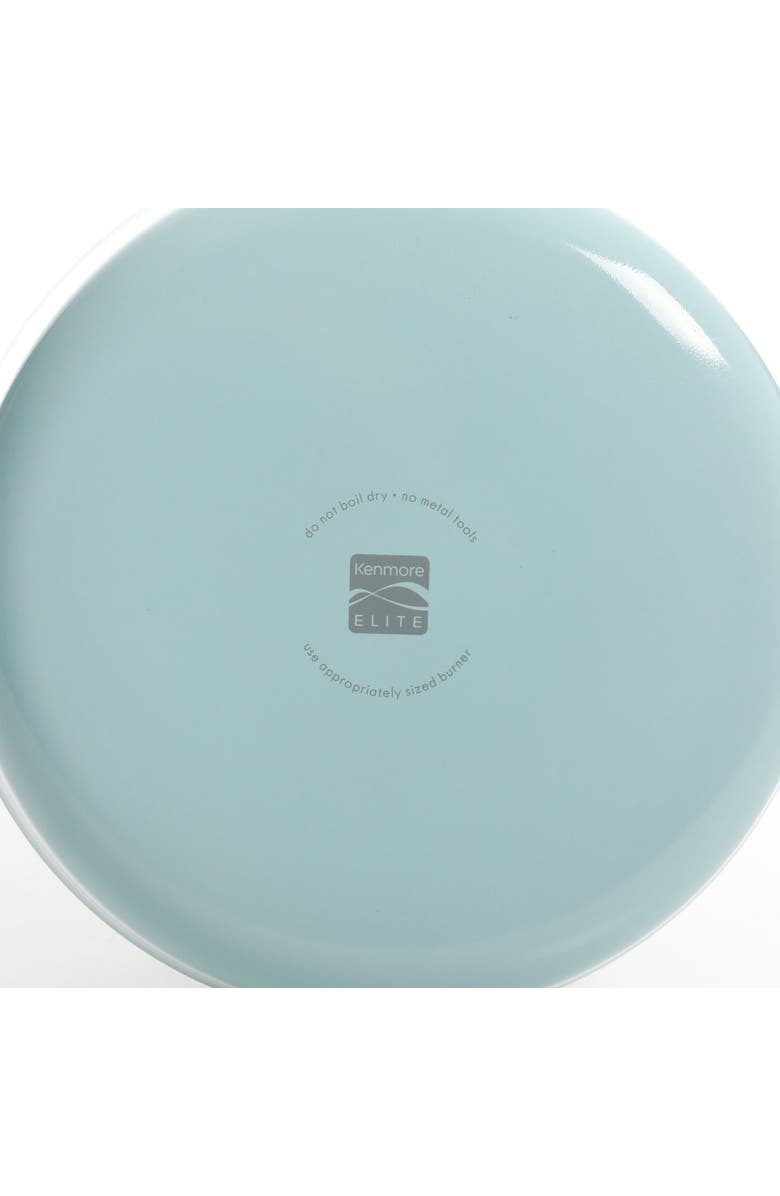 Kenmore Elite Andover 10 Piece Nonstick Aluminum Cookware Set, Alternate, color, Glacier Blue