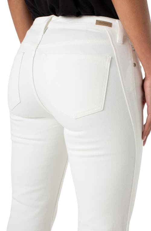 Liverpool Los Angeles Hannah Front Seam Flare Jeans In Bone White