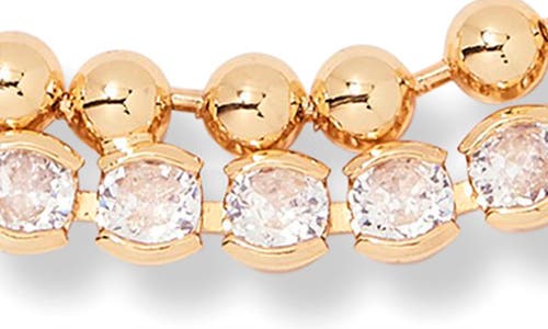 Brook & York Brook And York Elodie Layered Tennis Necklace In Gold