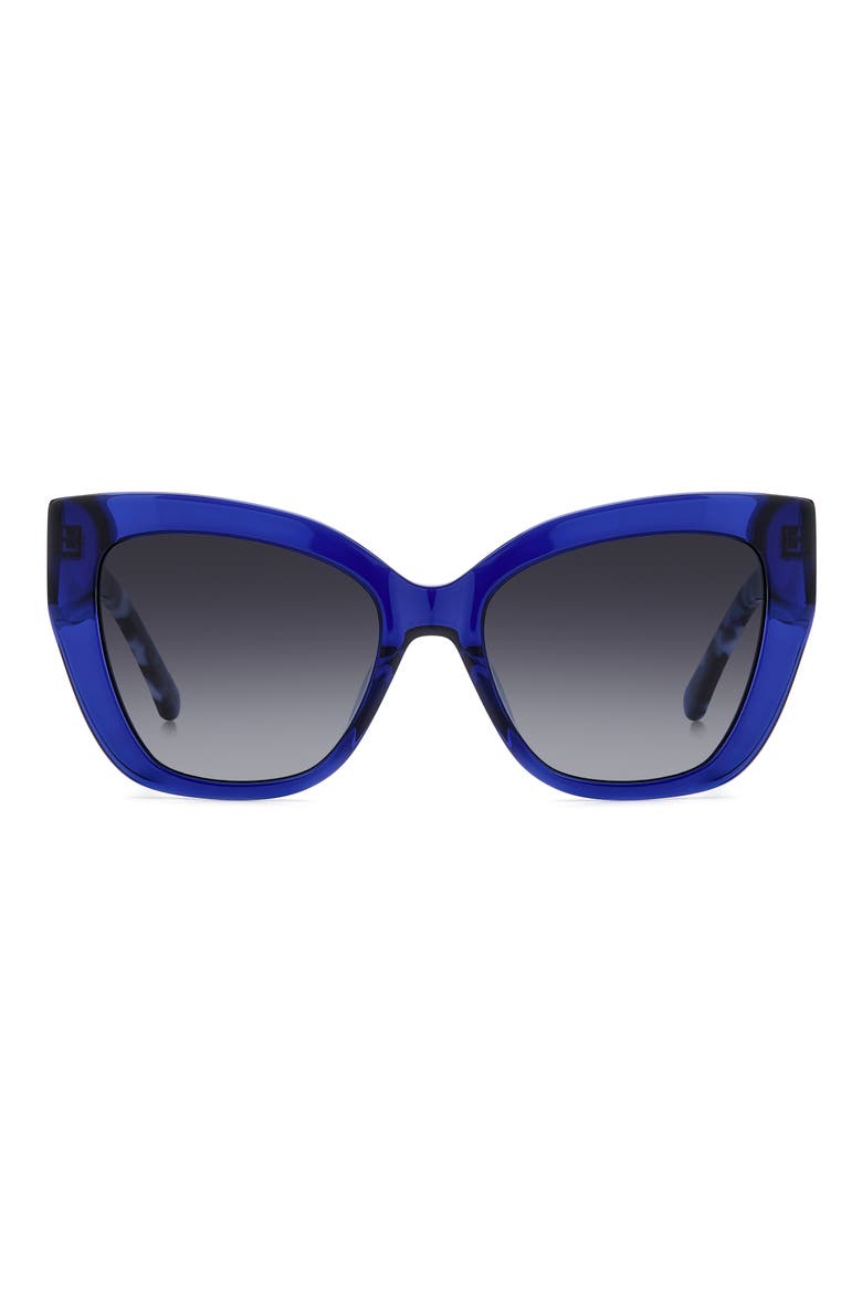 54mm Cat Eye Sunglasses, Main, color, BLUE