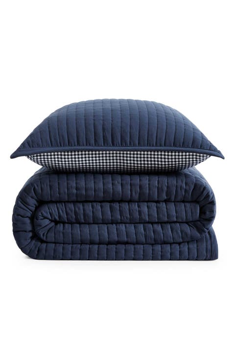 Gardena Check Quilt & Shams Set